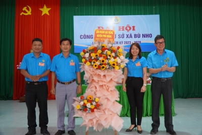 Công đoàn cơ sở xã Bù Nho tổ chức Đại hội Công đoàn cơ sở lần thứ 6, nhiệm kỳ 2023 - 2028